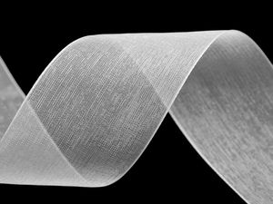 Panglică elegantă din organza chiffon (lățime 38 mm) - Panglică premium din monofilament translucid pentru ambalarea cadourilor și decorațiuni florale
