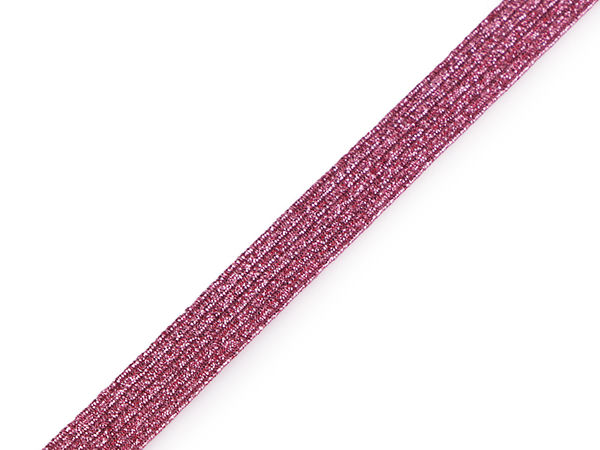 Bandă elastică metalizată cu Lurex Premium (9mm) - Panglică elastică rezistentă pentru croitorie, costume și proiecte de lucru manual