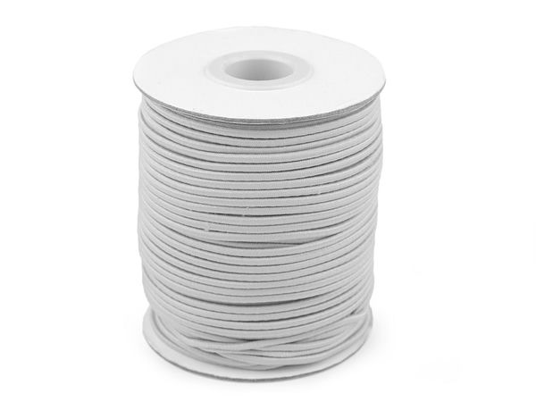 Șnur elastic rotund premium MAGGIE 2mm pentru cusut, tricotat și lucru manual (Rolă 50m)