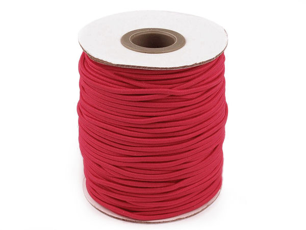 Șnur elastic rotund premium MAGGIE 2mm pentru cusut, tricotat și lucru manual (Rolă 50m)