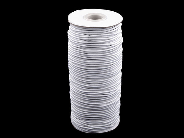 Șnur elastic rotund premium MAGGIE 2mm pentru cusut, tricotat și lucru manual (Rolă 50m)