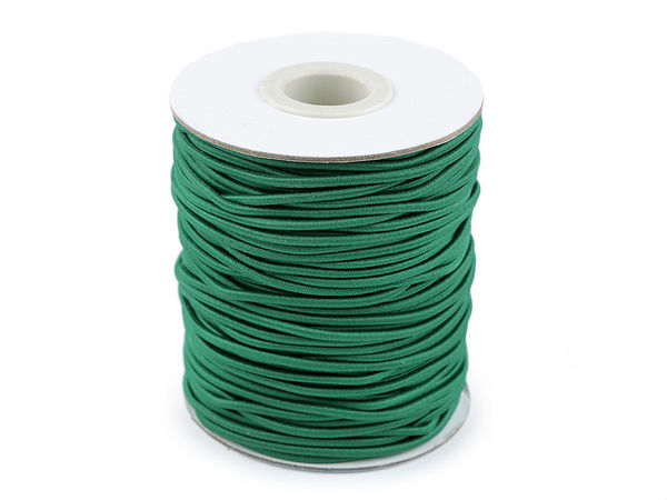 Șnur elastic rotund premium MAGGIE 2mm pentru cusut, tricotat și lucru manual (Rolă 50m)
