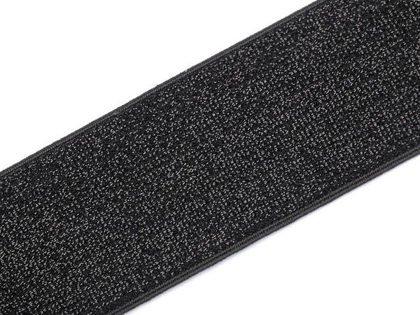 Bandă elastică premium cu lurex (48 mm) – Elastic decorativ și funcțional cu tensiune lejeră