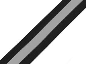 Bandă elastică reflectorizantă premium (40 mm) – Elastic ultra-rezistent pentru articole sportive și echipamente de protecție