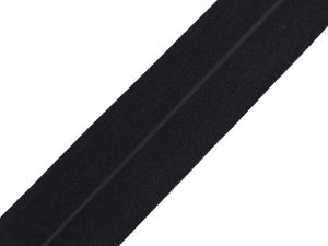 Elastic pliabil premium negru pentru bordurat și tivit (40mm) - Panglică mată pentru finisarea marginilor în croitorie și lucru manual