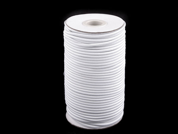 Șnur elastic rotund premium de 3 mm - Șnur de strângere cu elasticitate ridicată pentru îmbrăcăminte, echipamente outdoor și proiecte creative