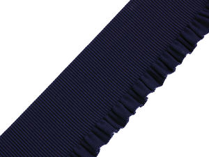 Bandă elastică premium cu volănaș (53 mm) - Bandă decorativă plisată pentru rochii, fuste și curele