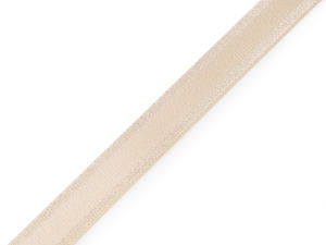 Bandă elastică premium de 15 mm pentru bretele, cu margini lucioase – Elastic cu tensiune fermă pentru bretele de sutien, lenjerie intimă și articole vestimentare