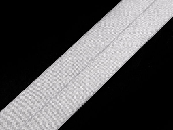 Bandă elastică pliabilă premium (lățime 40 mm) - Bandă elastică de bordare cu tensiune ridicată pentru echipament sportiv, lenjerie intimă și confecții