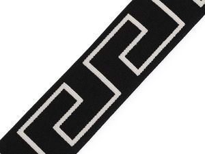 Bandă elastică fină premium neagră (40 mm) - Elasticitate confortabilă pentru îmbrăcăminte și lenjerie