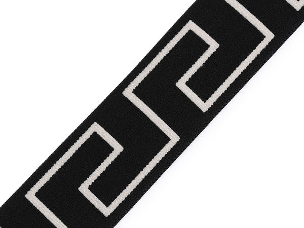 Bandă elastică fină premium neagră (40 mm) - Elasticitate confortabilă pentru îmbrăcăminte și lenjerie