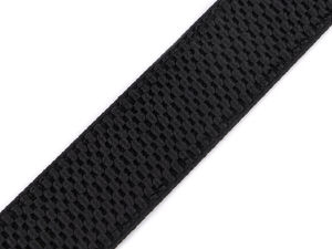 Bandă elastică extra rezistentă pentru bretele și curele - Chingă elastică premium de înaltă durabilitate, 40 mm, Negru