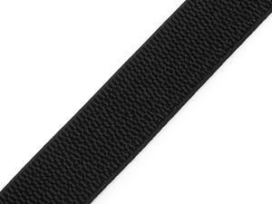 Bandă elastică structurată premium de 30 mm - Elastic texturat moale, delicat cu pielea, pentru fuste, curele, paltoane și rochii (Negru)
