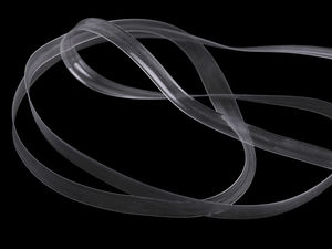 Elastic din silicon transparent Premium, 8 mm | Bandă elastică fermă antiderapantă pentru costume de baie și lenjerie intimă