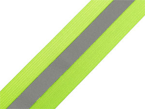 Bandă elastică reflectorizantă Premium (50 mm) - Chingă elastică ultra-rezistentă pentru echipament de protecție, articole sportive și galanterie