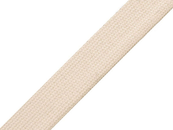 Chingă din bumbac premium 20 mm - Panglică textilă de înaltă rezistență ecru deschis pentru mânere de genți, tapițerie și proiecte de galanterie