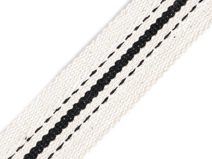 Chingă din bumbac cu două fețe Premium (38mm) - Bandă textilă foarte rezistentă pentru genți, curele și recondiționarea mobilierului