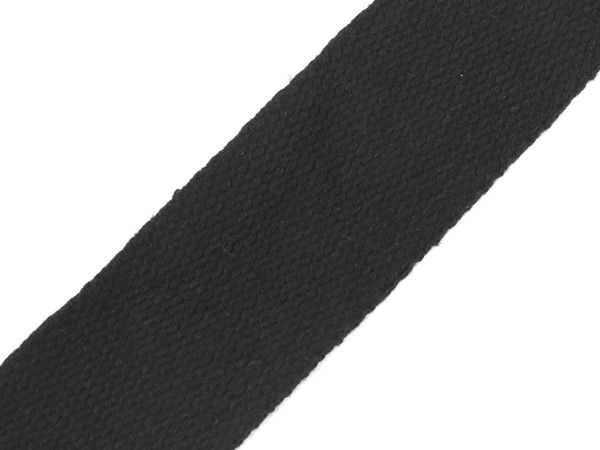 Chingă premium din bumbac negru - Bandă ultra-rezistentă de 40 mm pentru genți, lucru manual și tapițerie