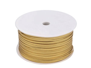 Șnur împletit plat metalic decorativ - Lățime 2,5 mm, rolă 50 m - Panglică din lurex strălucitor pentru ambalare cadouri, decorațiuni de sărbători și proiecte creative