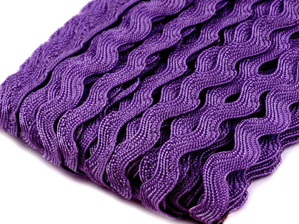 Panglică zigzag premium (lățime material 5 mm, vârf la vârf 9 mm) - Șnur ondulat decorativ pentru croitorie, costume și lucru manual