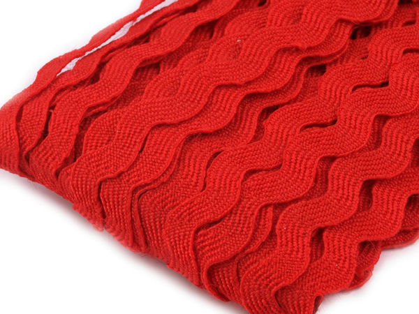 Panglică zigzag premium (lățime material 5 mm, vârf la vârf 9 mm) - Șnur ondulat decorativ pentru croitorie, costume și lucru manual
