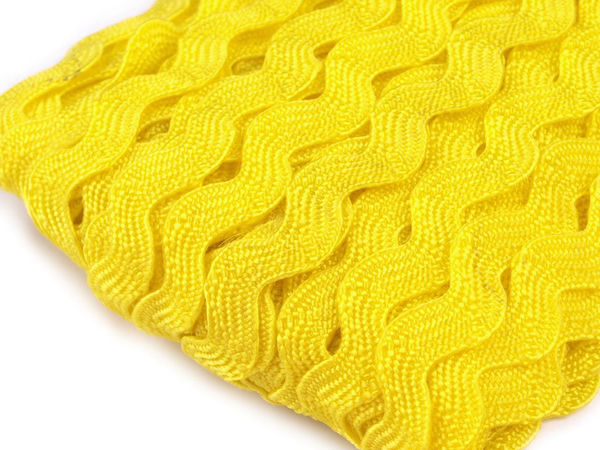 Panglică zigzag premium (lățime material 5 mm, vârf la vârf 9 mm) - Șnur ondulat decorativ pentru croitorie, costume și lucru manual