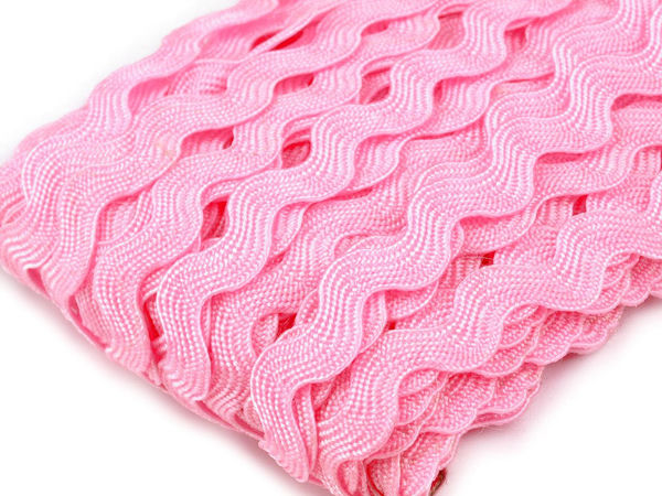 Panglică zigzag premium (lățime material 5 mm, vârf la vârf 9 mm) - Șnur ondulat decorativ pentru croitorie, costume și lucru manual
