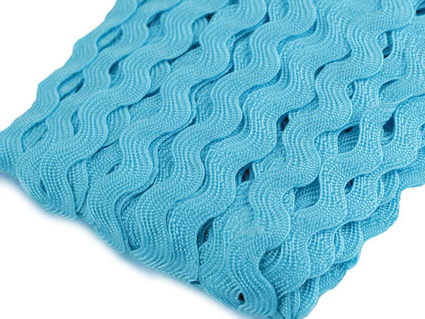 Panglică zigzag premium (lățime material 5 mm, vârf la vârf 9 mm) - Șnur ondulat decorativ pentru croitorie, costume și lucru manual