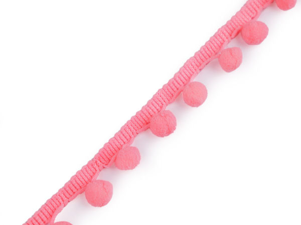 Bandă decorativă premium cu ciucuri tip pompon (Lățime 20 mm, Pompoane 10 mm)