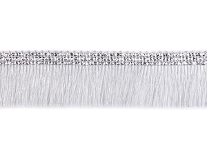 Panglică cu franjuri metalizați - Lurex strălucitor de 30 mm pentru costume, proiecte creative și decorațiuni