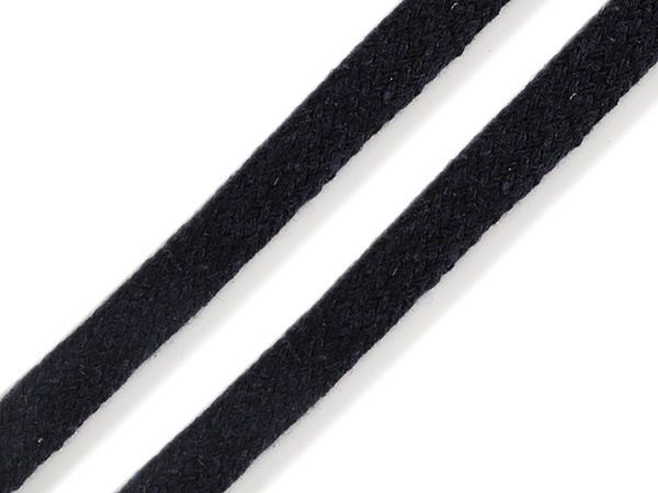 Șnur plat premium din bumbac (lățime 10 mm) pentru hanorace, jachete și galanterie