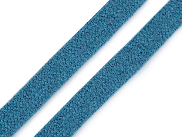 Șnur plat din bumbac premium (11-15 mm) - Șnur tubular rezistent pentru hanorace, jachete și pantaloni