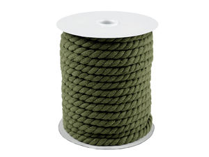 Șnur și sfoară premium din bumbac răsucit în 3 fire pentru macrame (8mm) - Șnur multicolor din bumbac natural pentru lucru manual