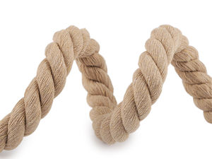 Frânghie premium din bumbac răsucit (20 mm) – Șnur natural pentru macrame și proiecte creative