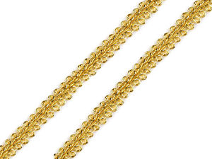 Găitan metalic premium - Pasmanterie structurată și strălucitoare din lurex pentru costume, îmbrăcăminte și accesorii
