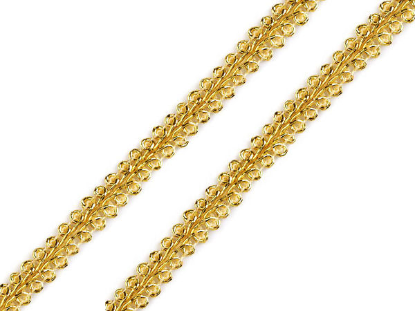Găitan metalic premium - Pasmanterie structurată și strălucitoare din lurex pentru costume, îmbrăcăminte și accesorii