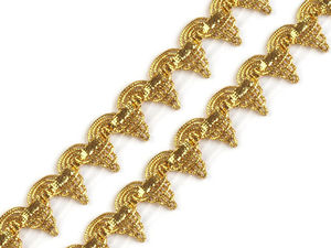 Bandă de pasmanterie metalică premium - Panglică elegantă cu sclipici pentru cusut, costume și lucru manual