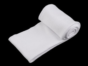 Patent tricotat elastic din bumbac premium pentru hanorace și benzi de talie - Formă tubulară, 8x80 cm