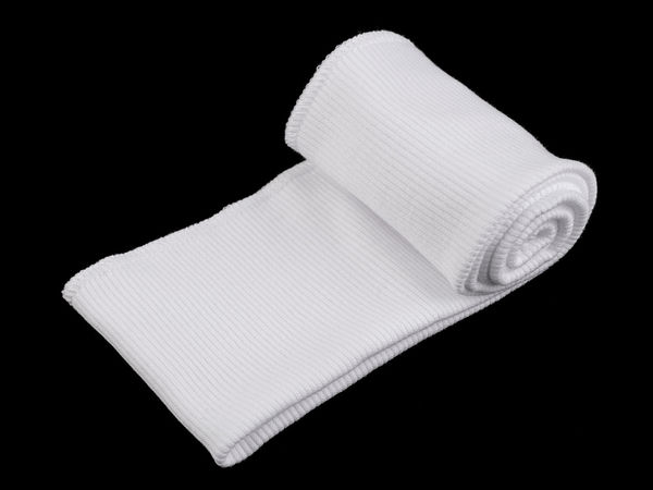 Patent tricotat elastic din bumbac premium pentru hanorace și benzi de talie - Formă tubulară, 8x80 cm