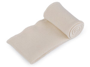 Patent tricotat elastic din bumbac premium pentru hanorace și benzi de talie - Formă tubulară, 8x80 cm