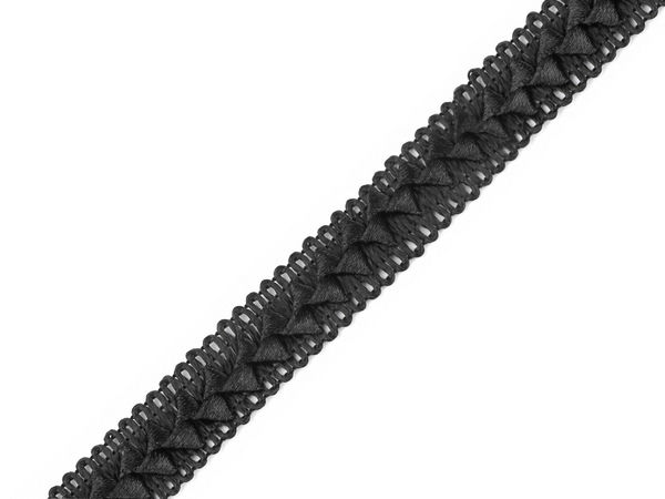 Galon decorativ premium de 18 mm cu panglică împletită - Panglică neelastică elegantă pentru haine, accesorii și lucru manual