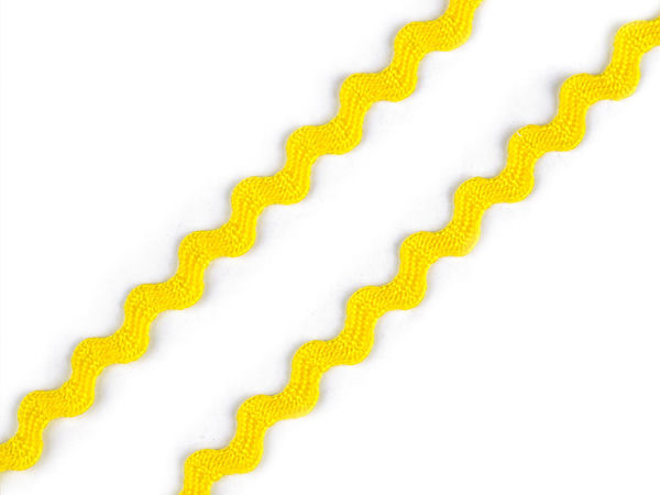 Panglică zigzag premium, bandă ondulată pentru cusut și lucru manual - Lățime 3,5 mm