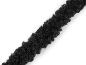Bordură premium din blană ecologică de miel (Lățime 3.5 cm) - Panglică paspoal rotundă din blană artificială pentru glugi, îmbrăcăminte și lucru manual