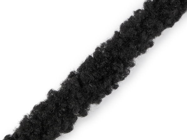 Bordură premium din blană ecologică de miel (Lățime 3.5 cm) - Panglică paspoal rotundă din blană artificială pentru glugi, îmbrăcăminte și lucru manual