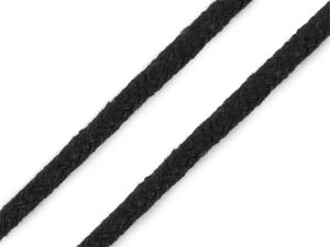 Șnur împletit din bumbac Premium (5mm) - Cordelină utilitară cu miez plin pentru șireturi de haine, galanterie și proiecte handmade