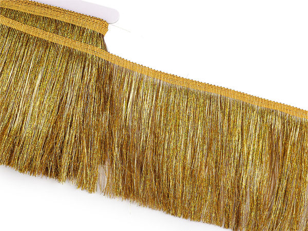 Franjuri Metalici Premium Denși (Lățime 15 cm) | Franjuri Strălucitori Tip Chainette pentru Costume, Lucru Manual și Decor de Evenimente