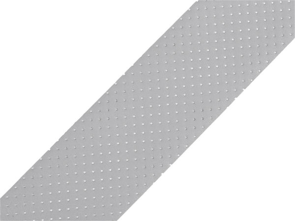 Bandă reflectorizantă elastică perforată gri premium (50 mm) - Chingă tricotată respirabilă de cusut