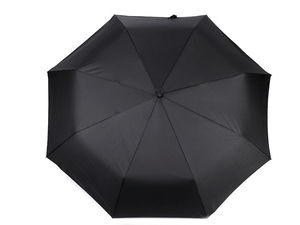 Umbrelă de familie premium pliabilă și automată - Cupolă dublă mare rezistentă la vânt (Negru)