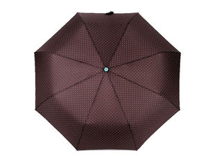 Umbrelă pliabilă de damă cu deschidere automată și buline - Umbrelă compactă de ploaie pentru călătorie, cu 8 segmente