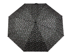 Umbrelă de damă automată și pliabilă, cu imprimeu floral elegant - Umbrelă compactă de ploaie pentru călătorie, deschidere și închidere automată